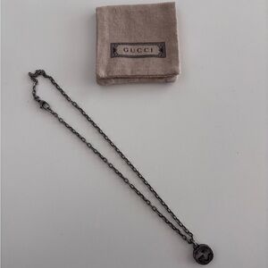 Gucci Black Pendant Necklace
